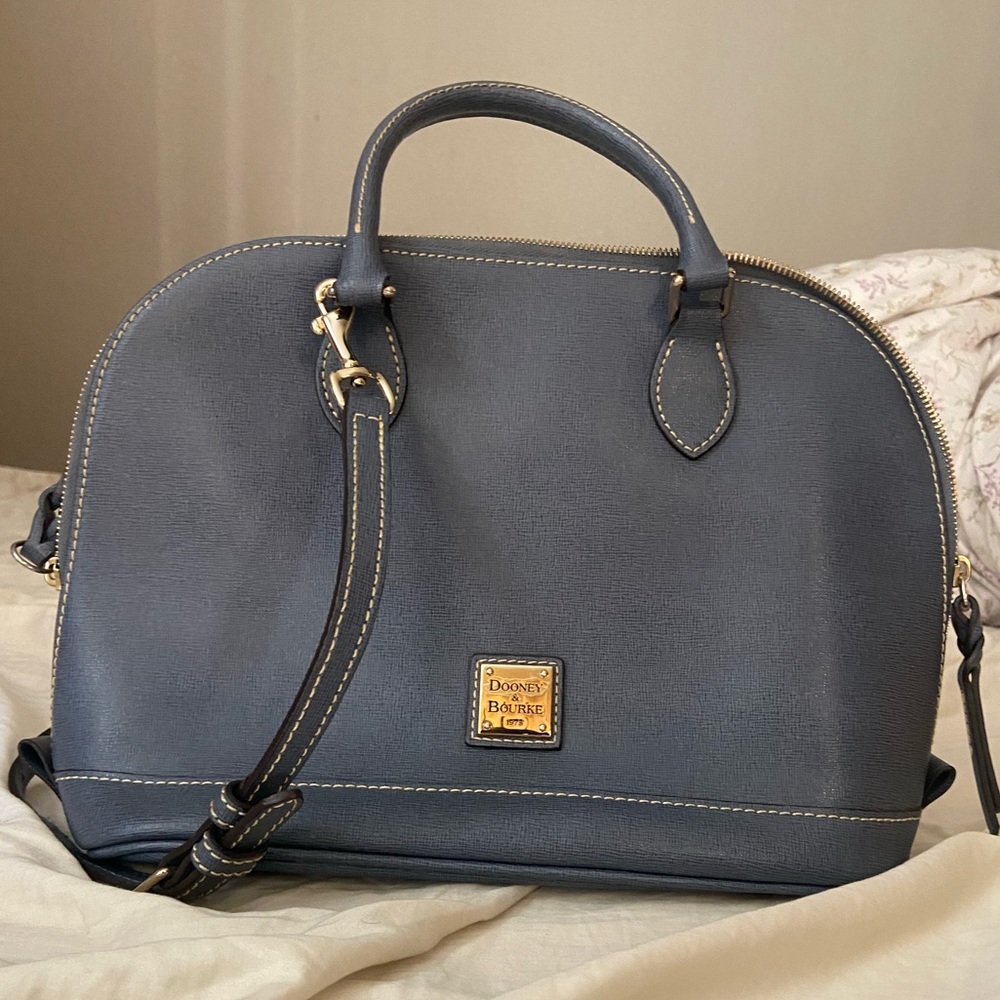 Dooney & Burke Pebble Grain Zip Zip Satchel